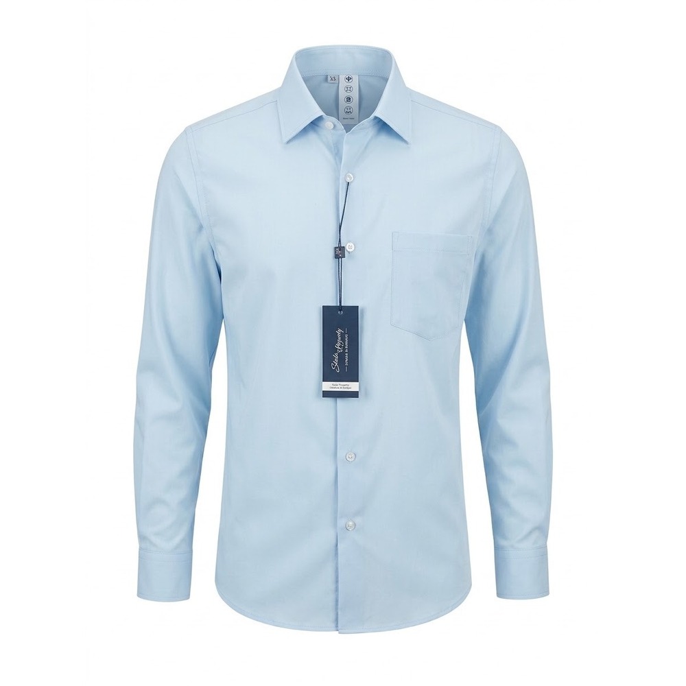 State & Liberty The Javier Pale Blue Athletic Fit Performance Dress Shirt XS NWT